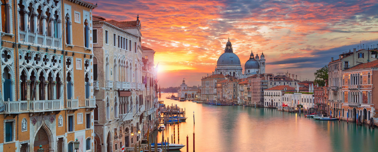 Sunset in Venice, Italy