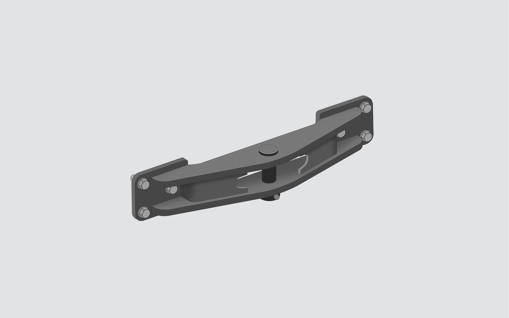 Illustration showing the Towing Draw Bar Attachment for the Dozer. 