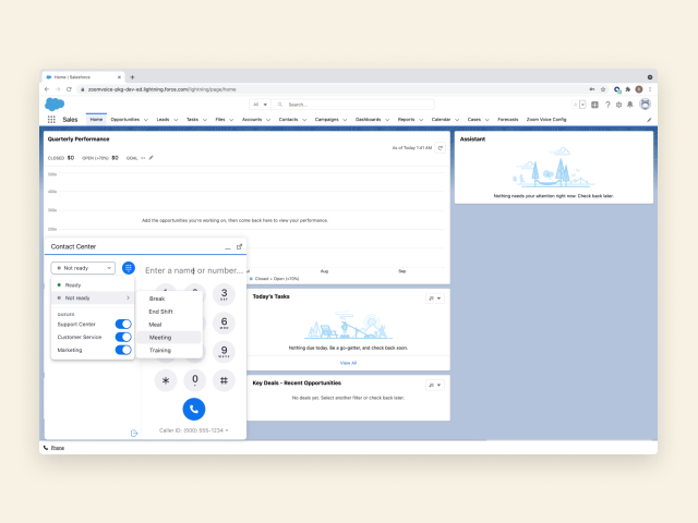 ZCC Salesforce saleforce integration