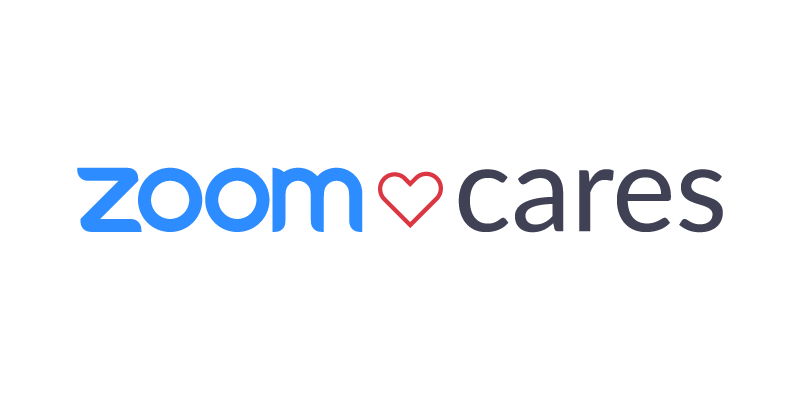 Zoom Cares logo