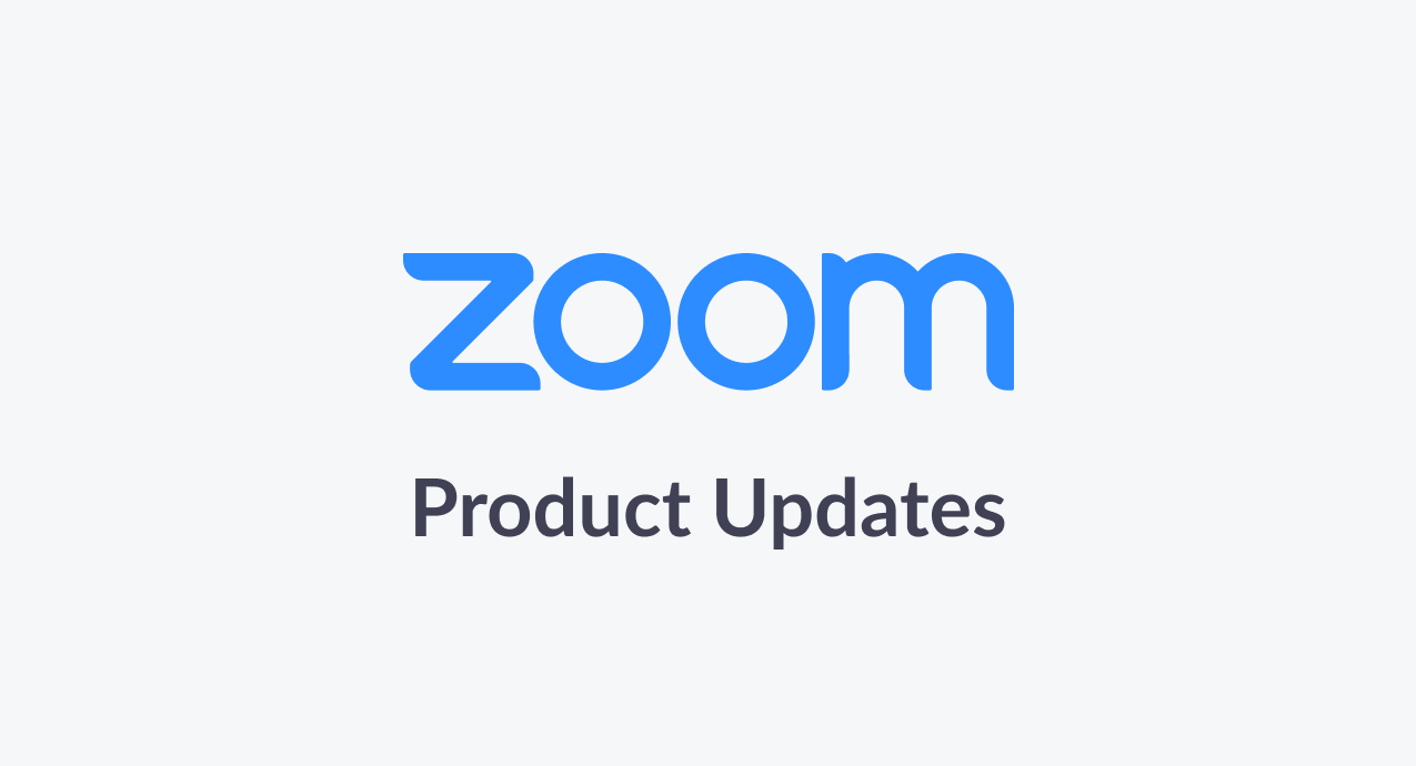 Zoom Product Update Logo