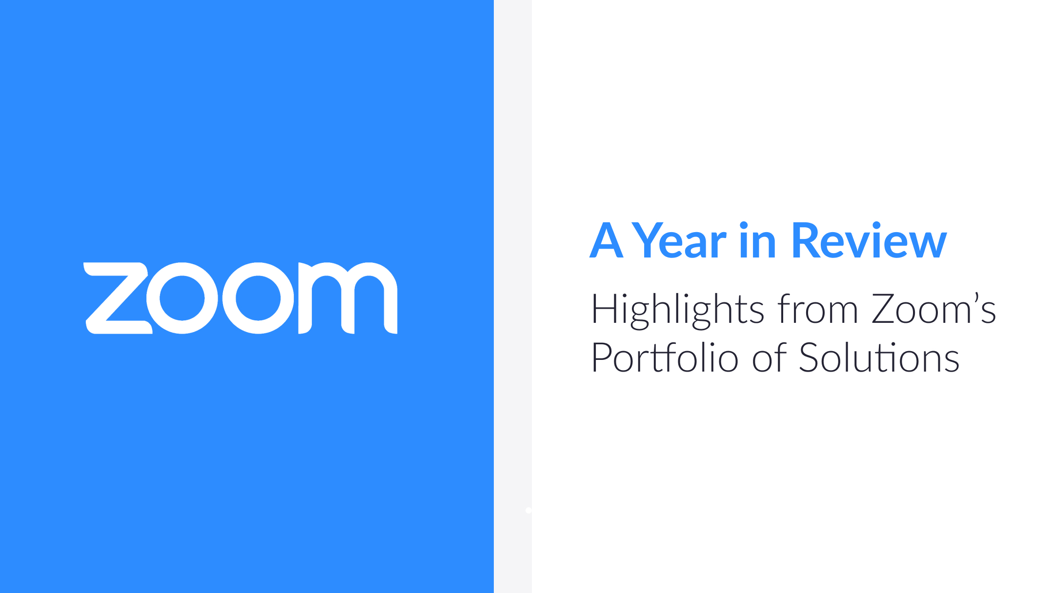 Zoom Year in Review - 2019