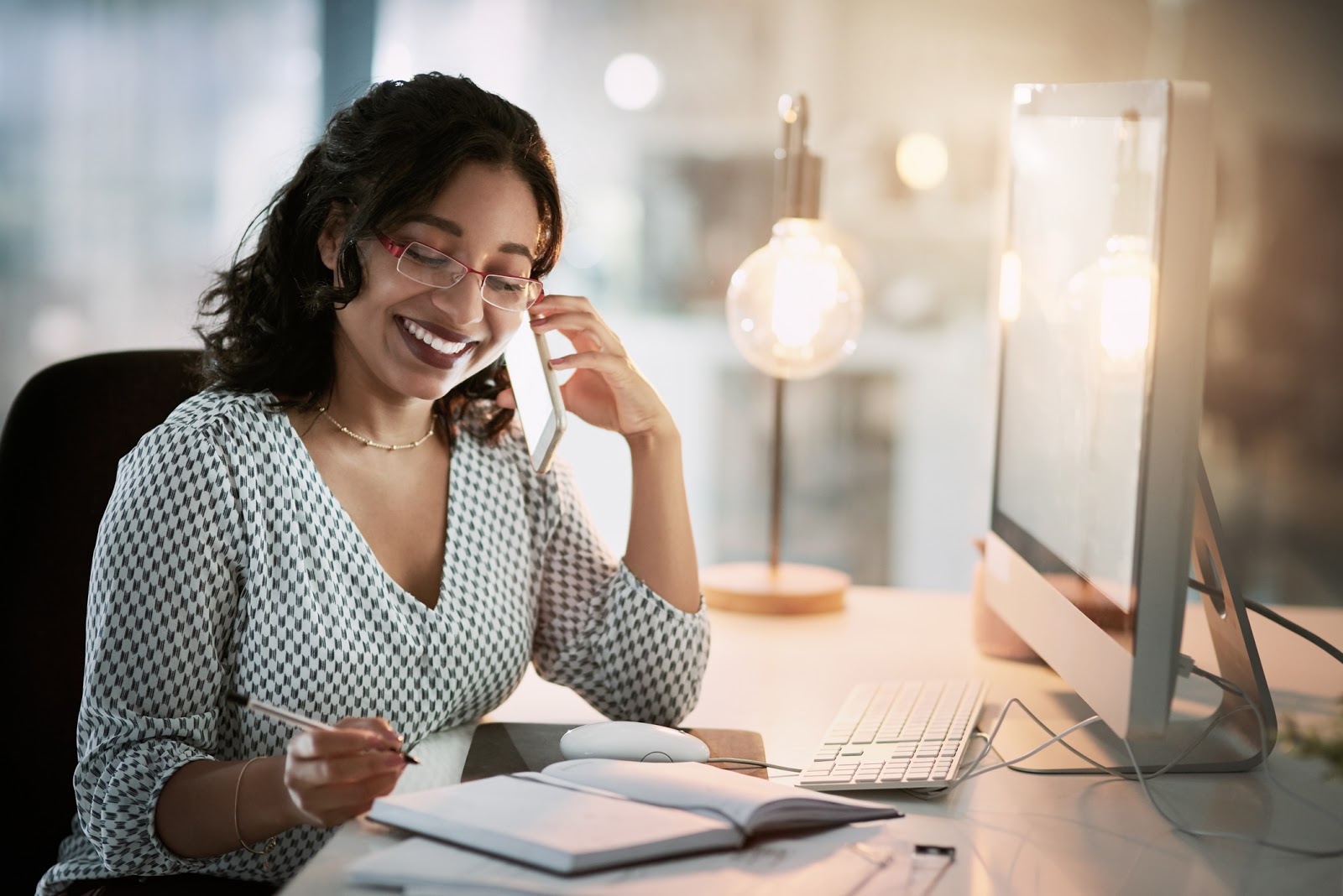 Woman on the phone